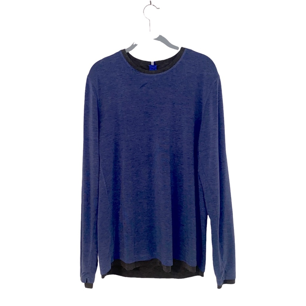 Mens long sleeve double lined tee